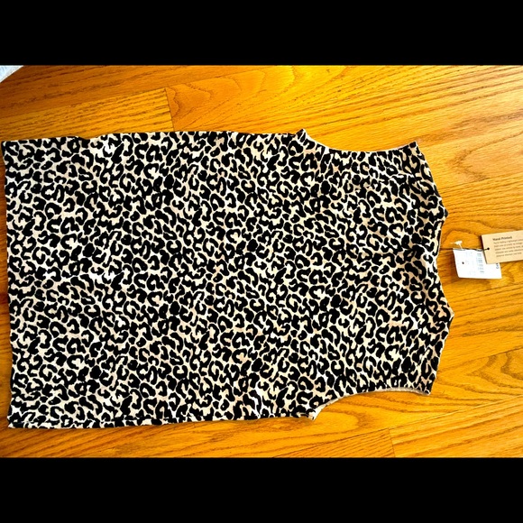Leopard sleeveless J.Crew shirt - Picture 3 of 5